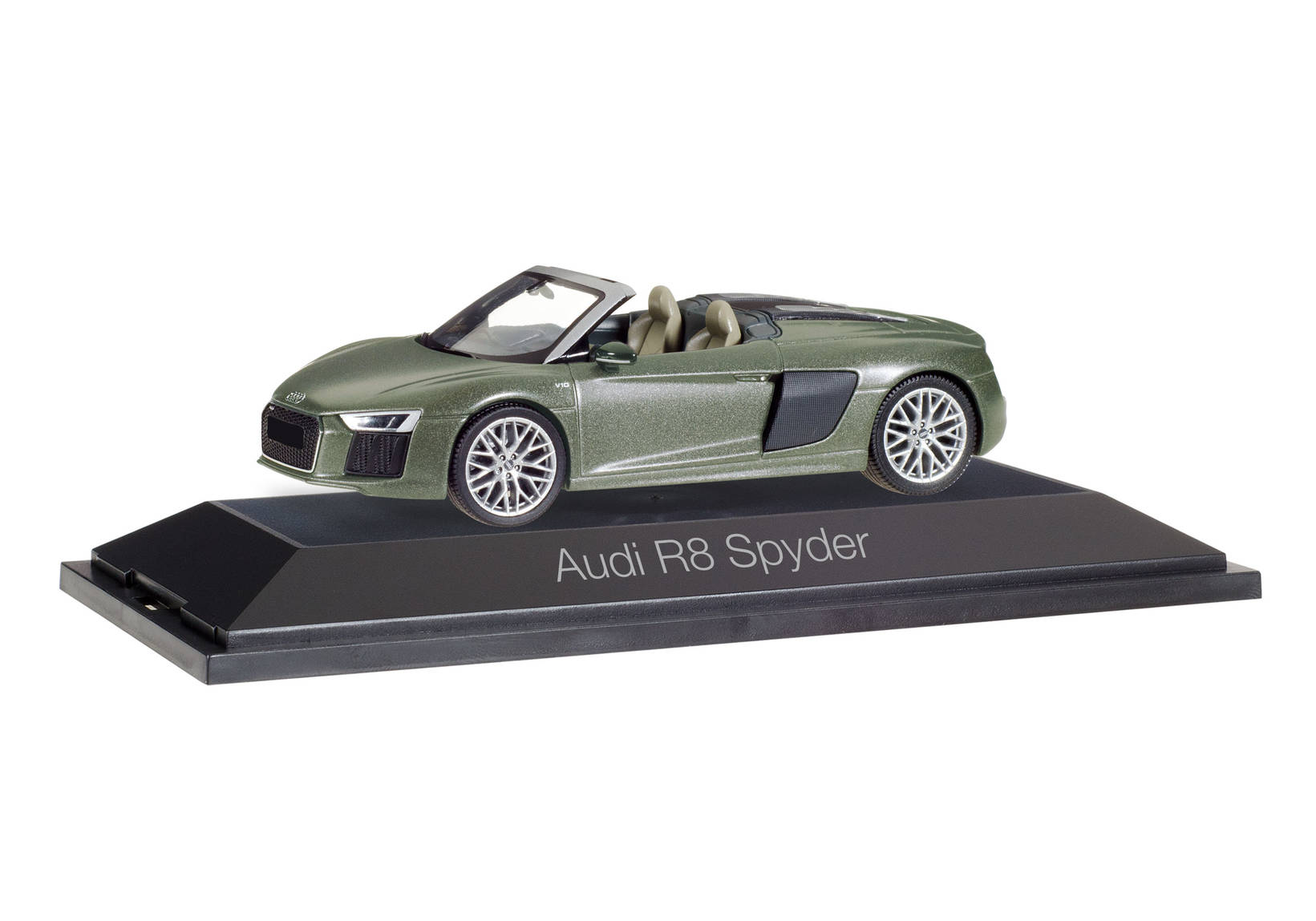 Audi R8 Spyder, camouflagegrün metallic