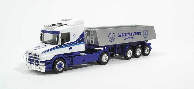 Scania Hauber Baukipper-Sattelzug "Sperl"