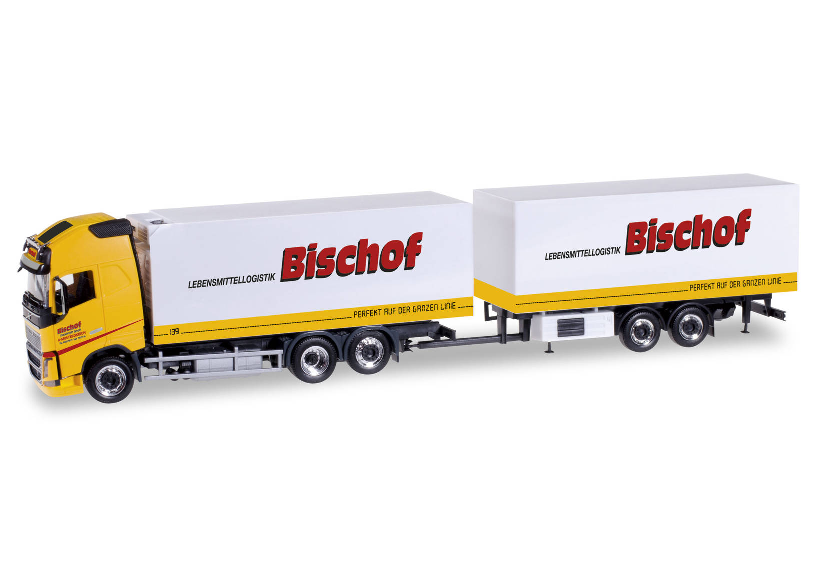 Volvo FH 16 Gl. XL Kühlkoffer-Tandemhängerzug"Bischof" (A)