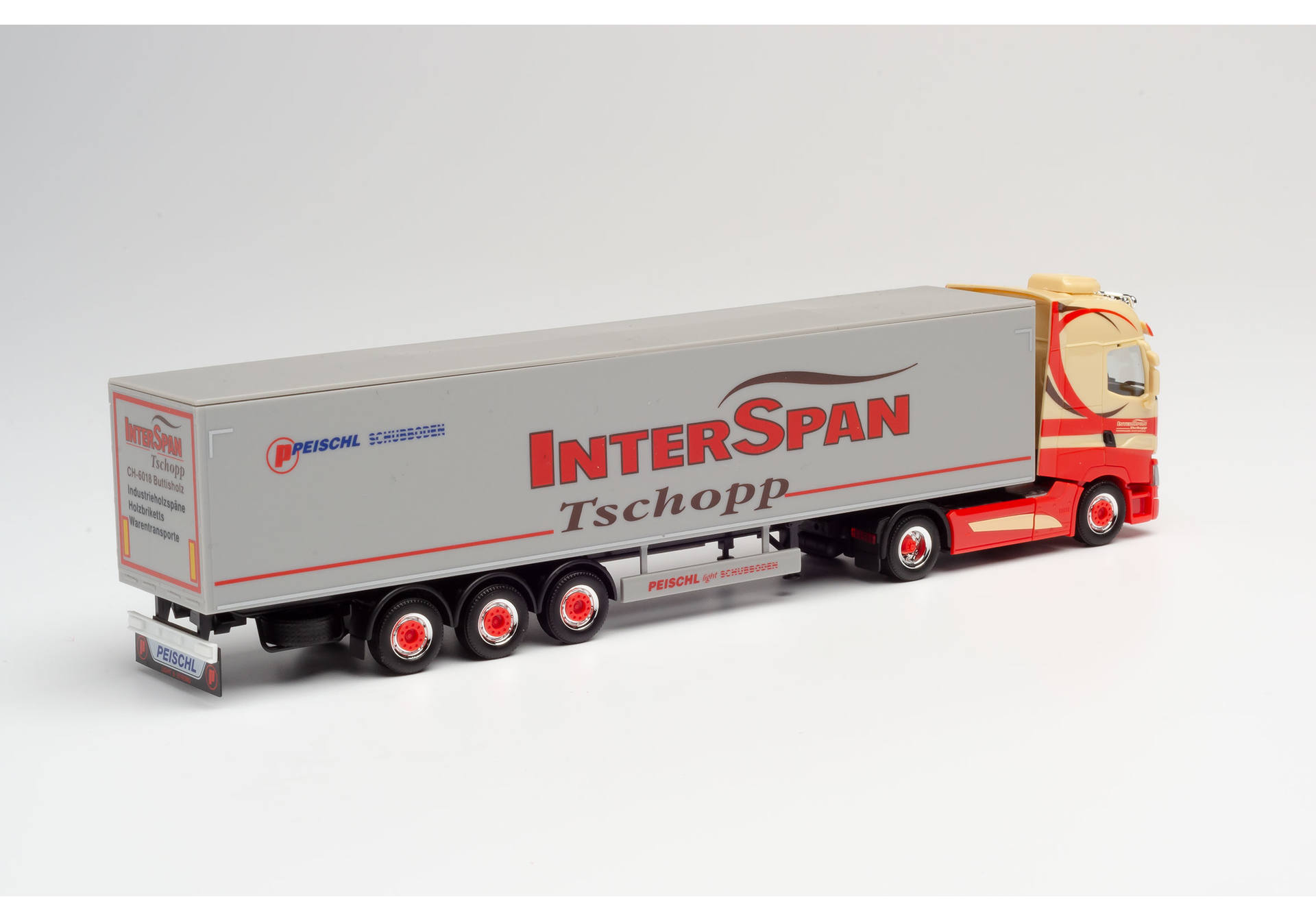 Renault T Schubboden-Sattelzug "Tschopp Interspan" (CH)