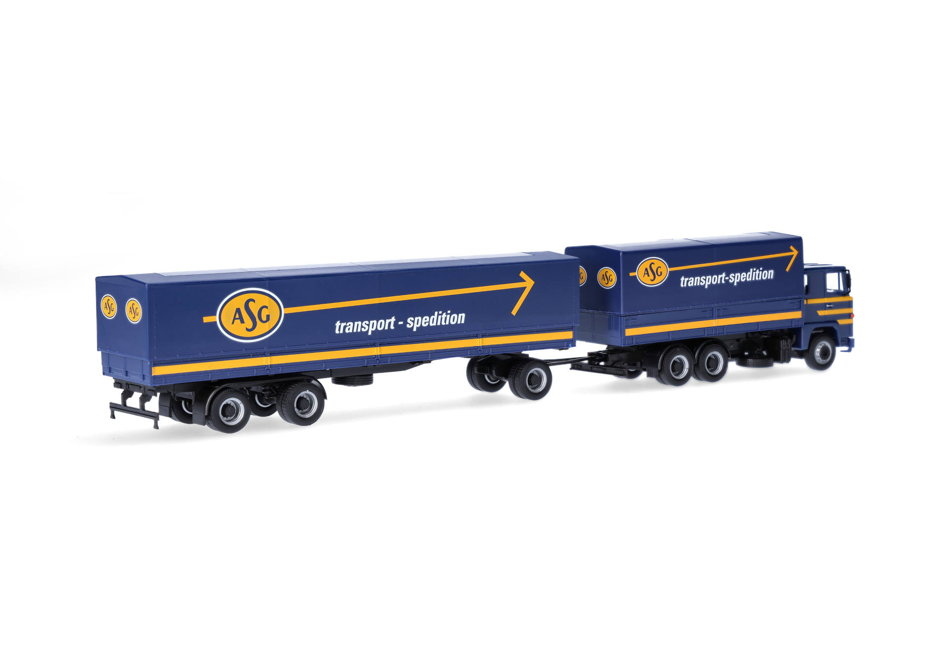truck trailer, blue truck, shipping trailer, box trailer, diagonal arrow logo