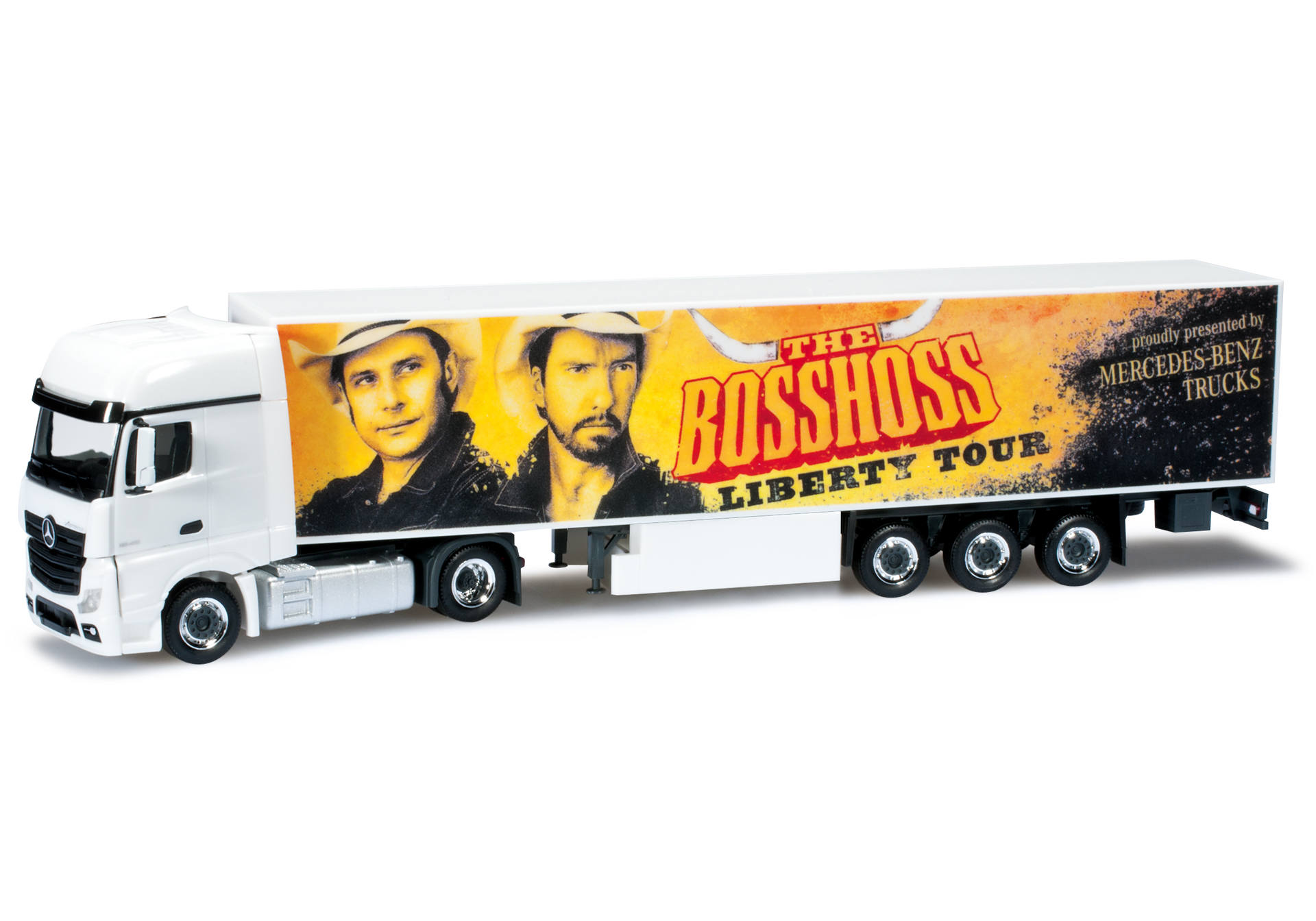 Mercedes Actros Gigaspace box semitrailer "BossHoss"