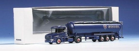 Scania Hauber '96 HL Kippsilo saddle train 2A/3A special box
