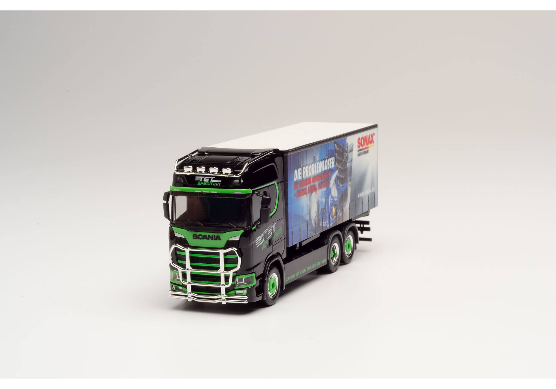 Herpa Scania Cs 20 Hd Wechselgardinenplanen Hängerzug Tet Sonax 311267