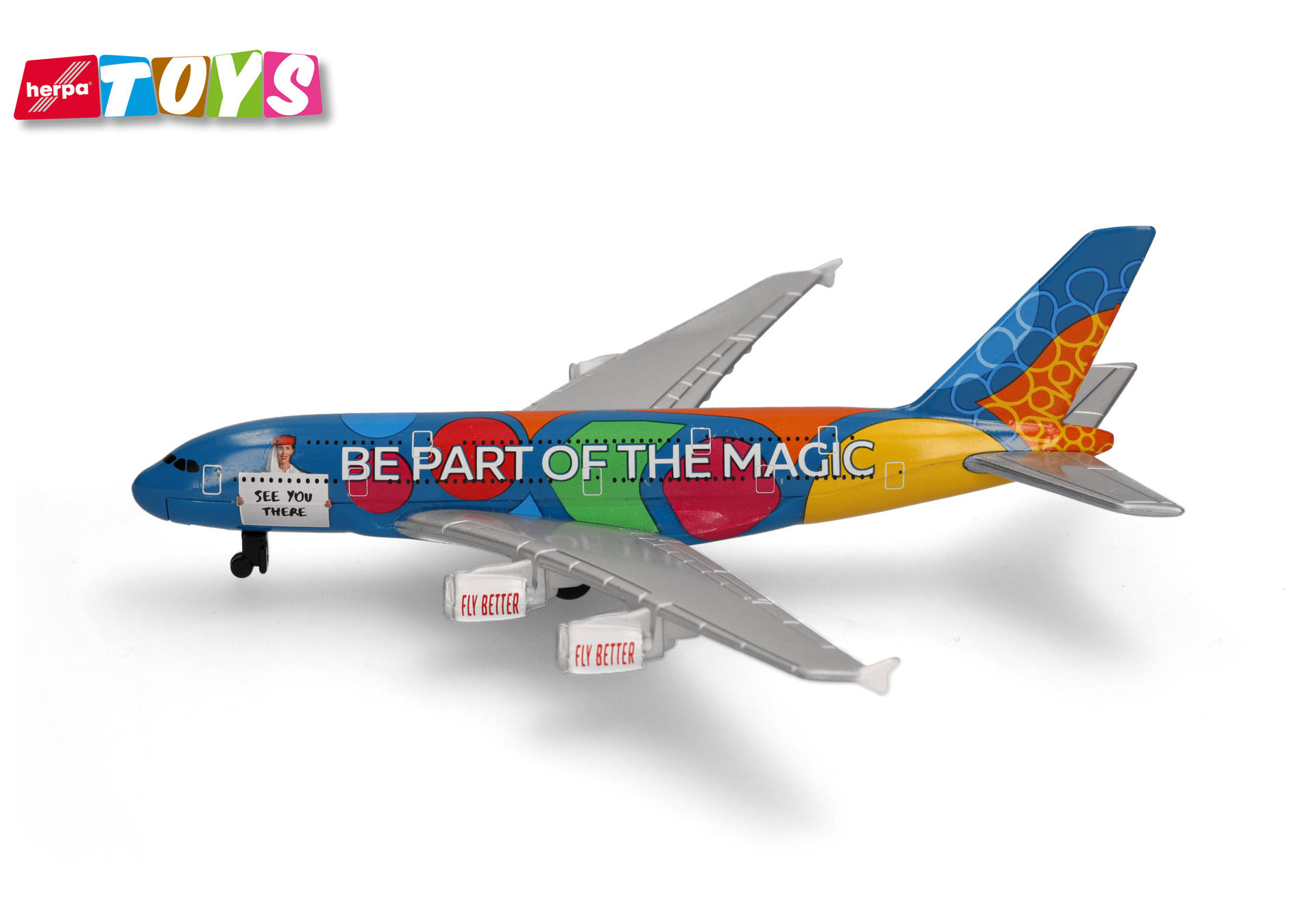 toy airplane, die-cast, colorful, airplane model, party design