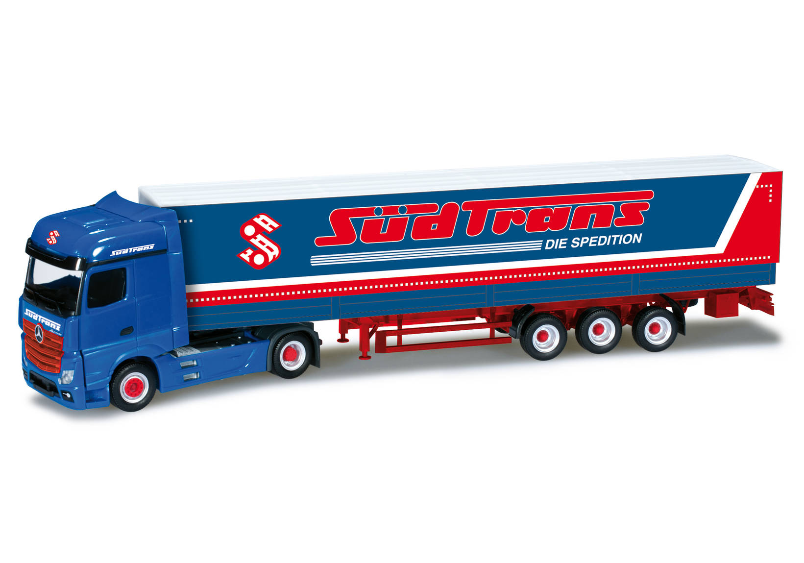 Mercedes-Benz Actros Gigaspace canvas semitrailer "Südtrans"