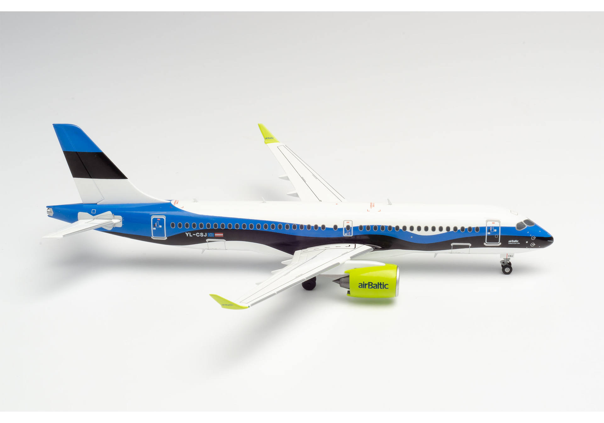 Herpa airBaltic Airbus A220-300 