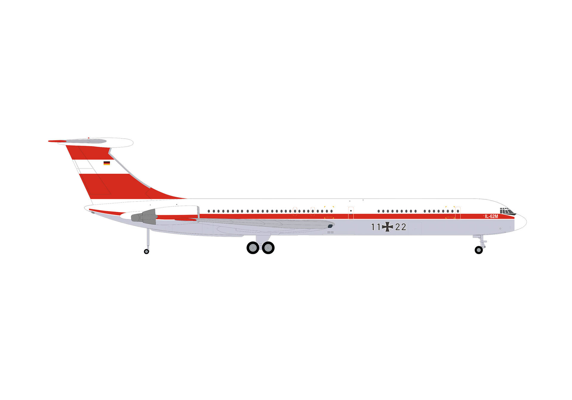 Luftwaffe Flugbereitschaft Ilyushin IL-62M - 11+22 