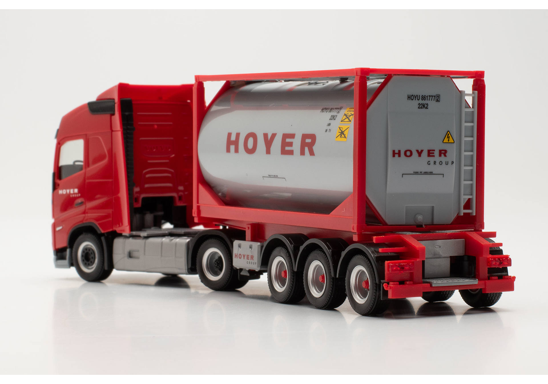 Volvo FH Gl. 2020 tank container semitrailer truck "Hoyer" (Hamburg)