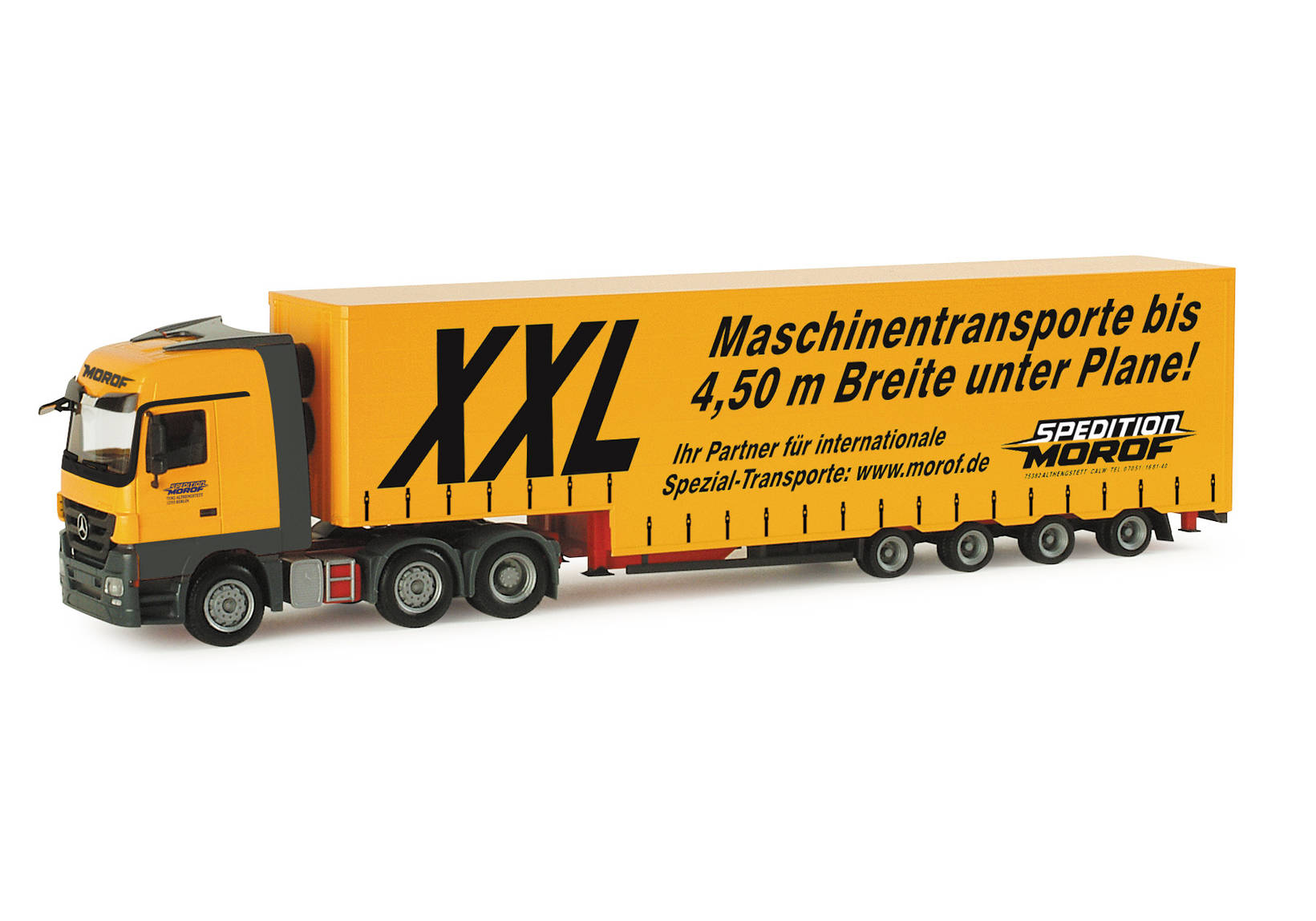 Mercedes-Benz Actros LH bulk volume semitrailer "Morof"