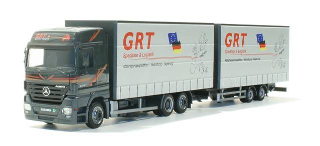 Mercedes-Benz Actros LH jumbo curtain canvas trailer "GRT"