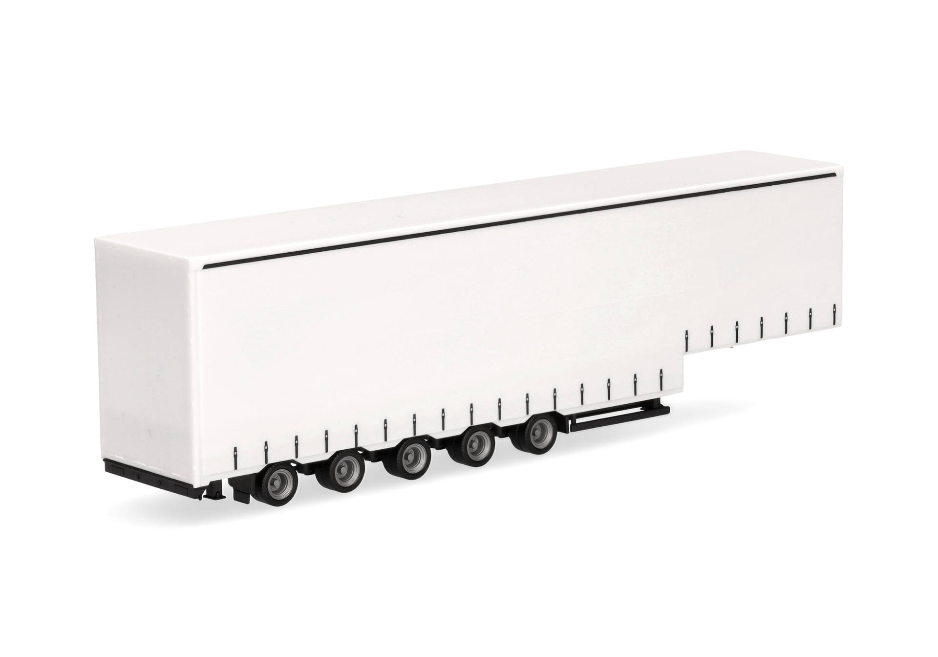 Volume curtain canvas trailer 5axles, chassis black