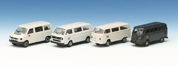 VW T4 T3 and two Wiking models VW Bus-Set DB