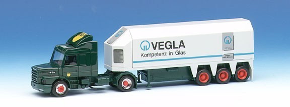 Scania Hauber Facelift 143 m TL glass transporter saddle train 2A/3A