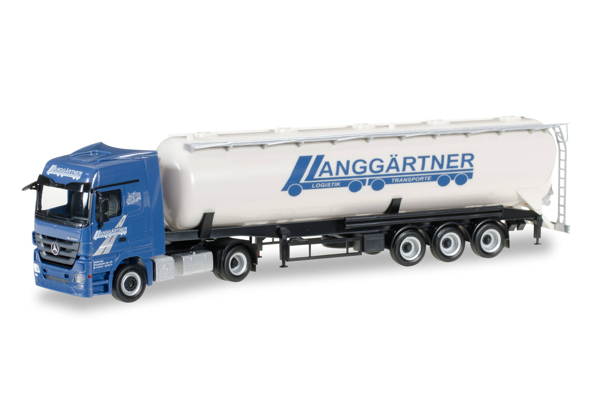 Mercedes-Benz Actros LH silo semitrailer "Langgärtner"