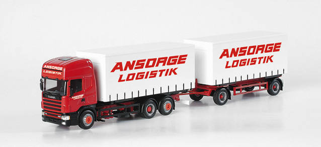 Scania TL curtain canvas semitrailer "Ansorge"