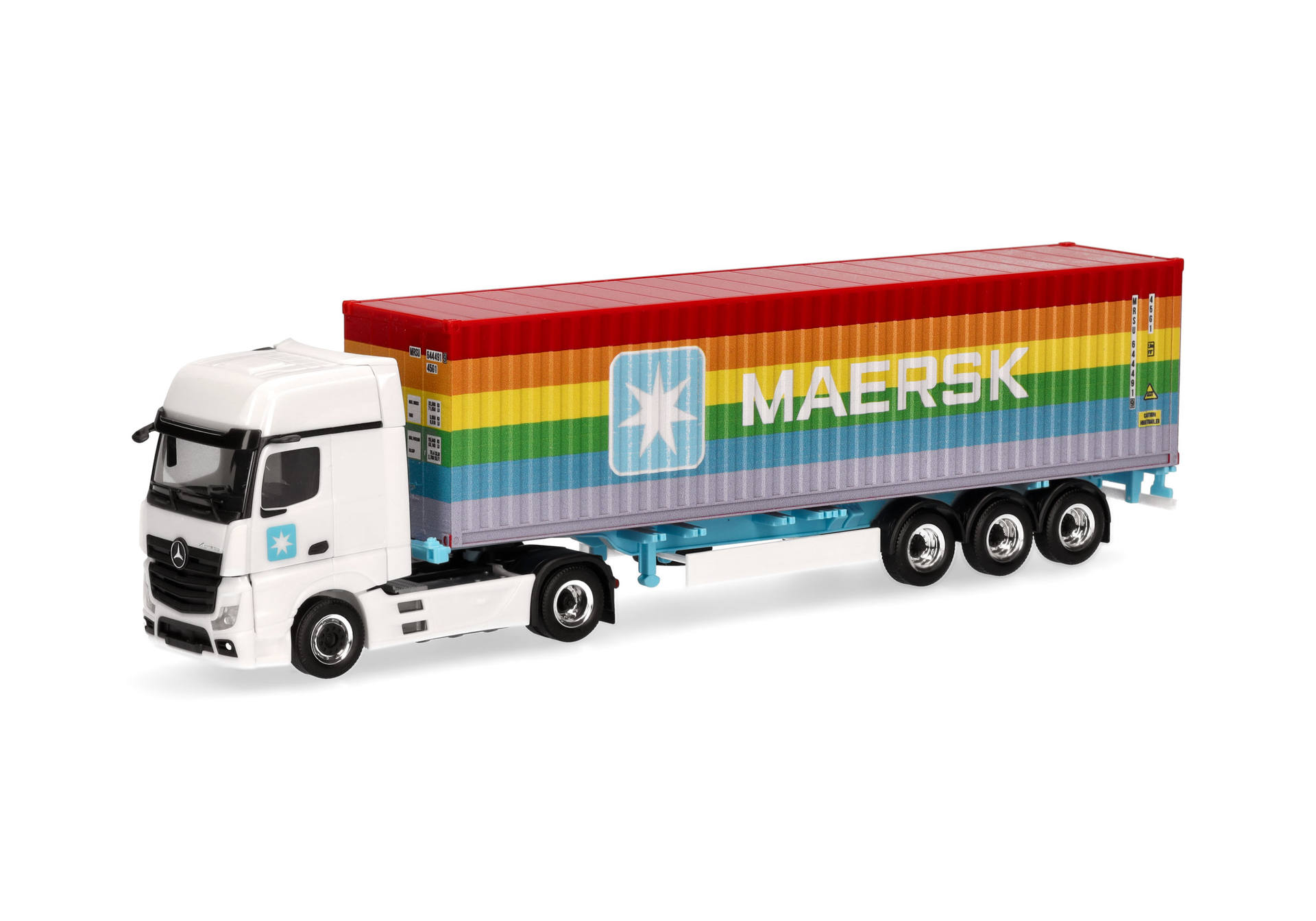 Mercedes-Benz Actros 18 Gigaspace 40ft Highcube container semitrailer "MAERSK"