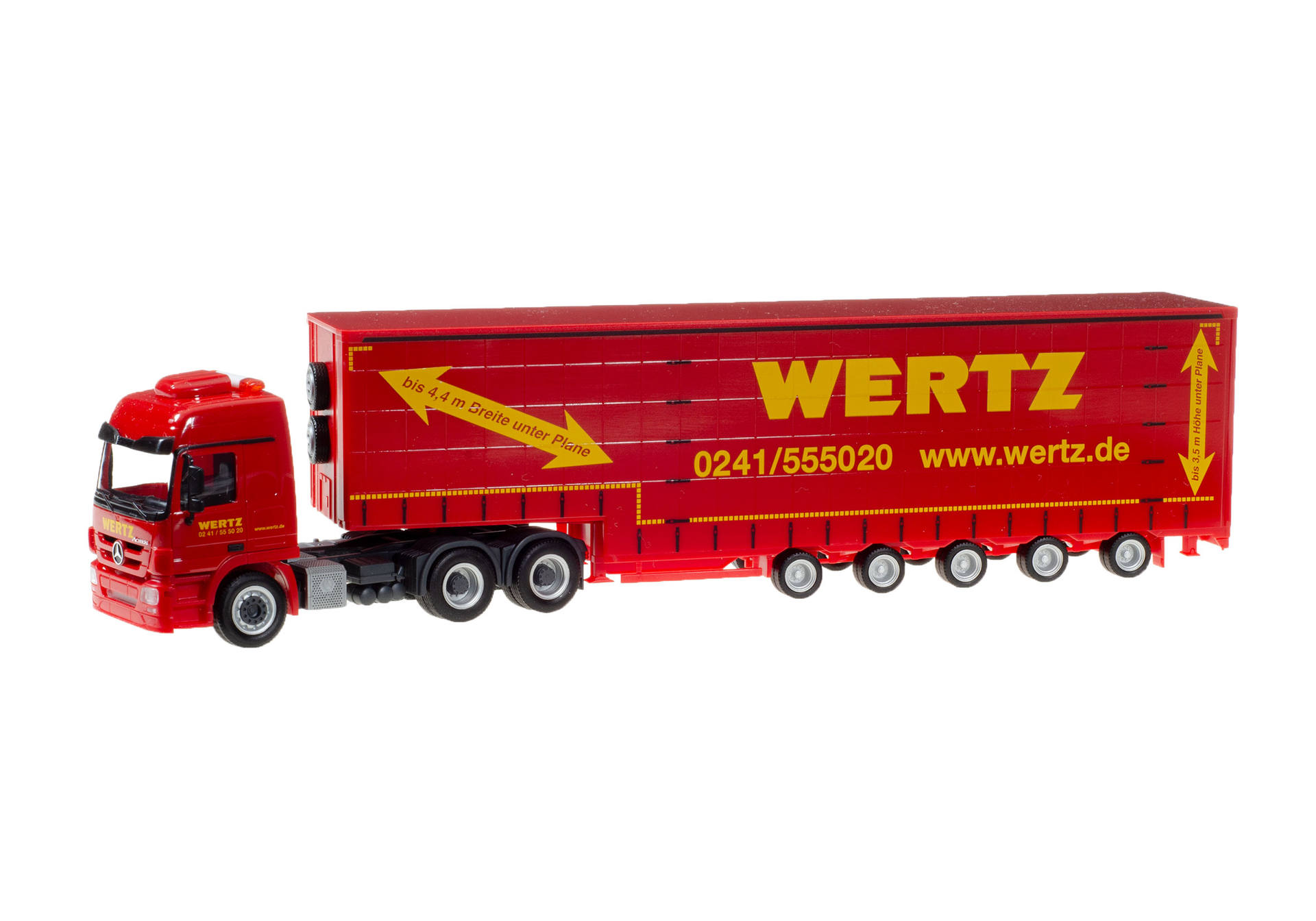 Mercedes-Benz Actros L 6x4 Meusburger semitrailer "Wertz Aachen"