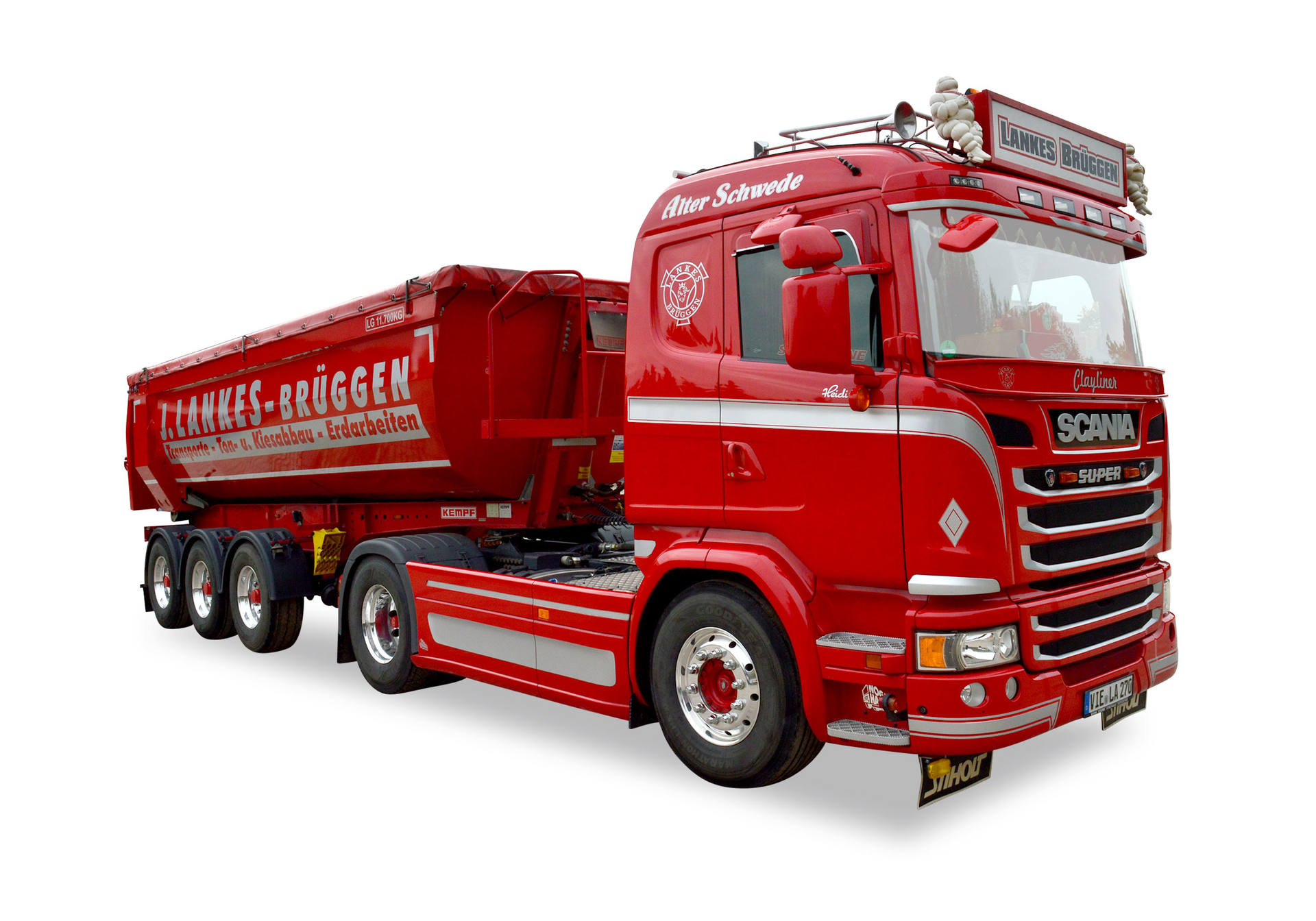 Scania R dump semitrailer "Lankes"