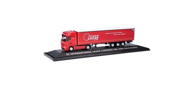 Mercedes-Benz Actros 18 Gigaspace curtain canvas semitrailer "International LAZAR company" (Romania)