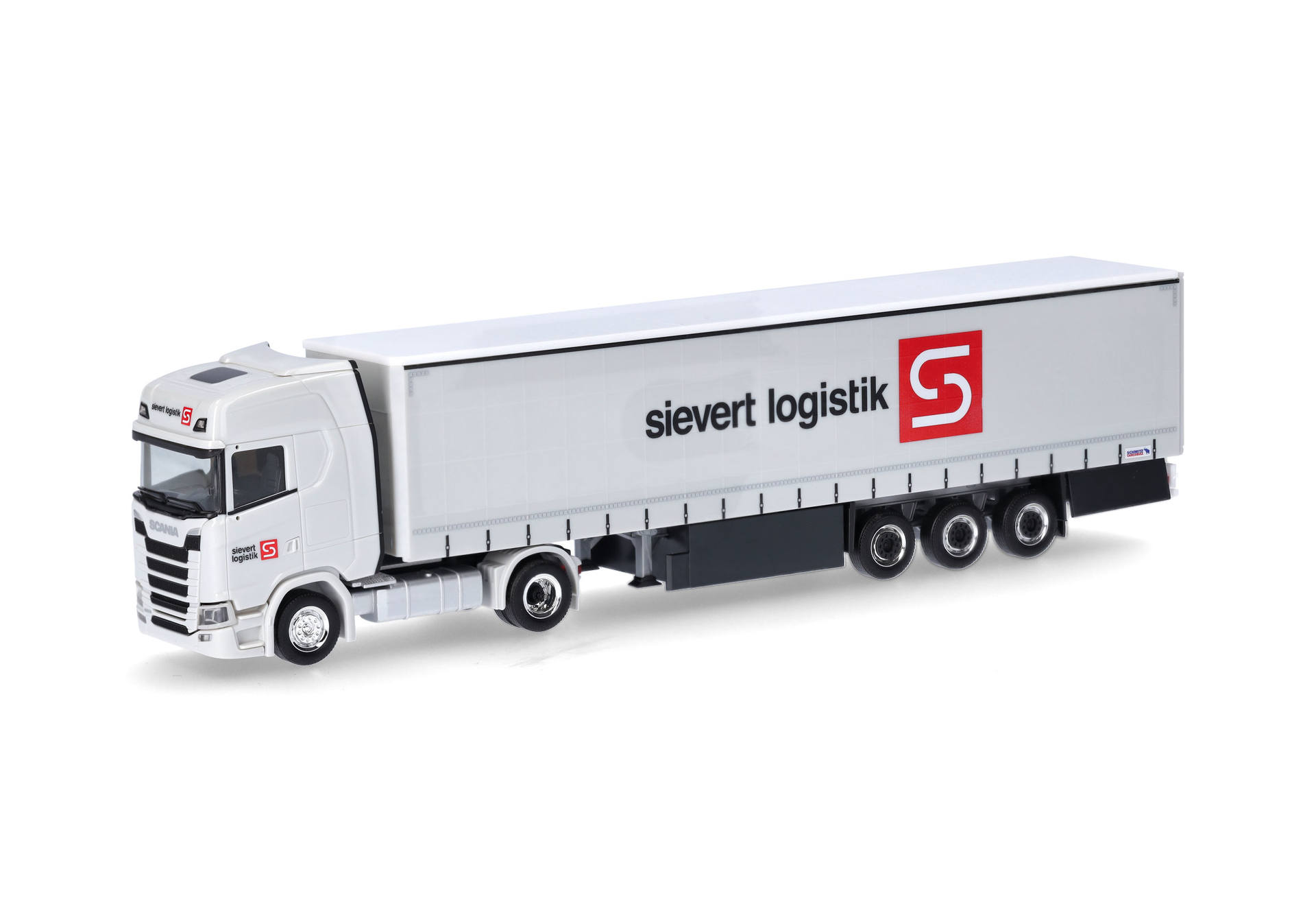 Scania CS 20 HD curtain canvas semitrailer "Sievert Logistik"