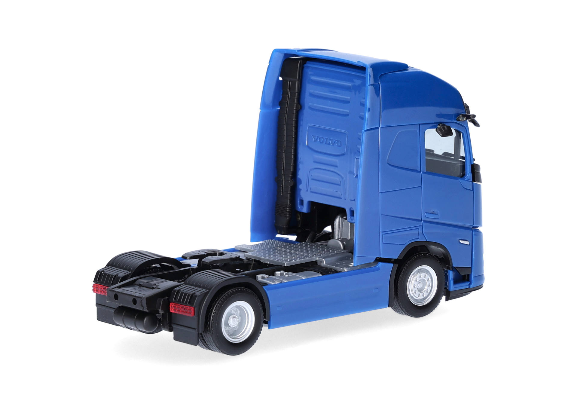 truck, tractor, semi-truck, cab, blue