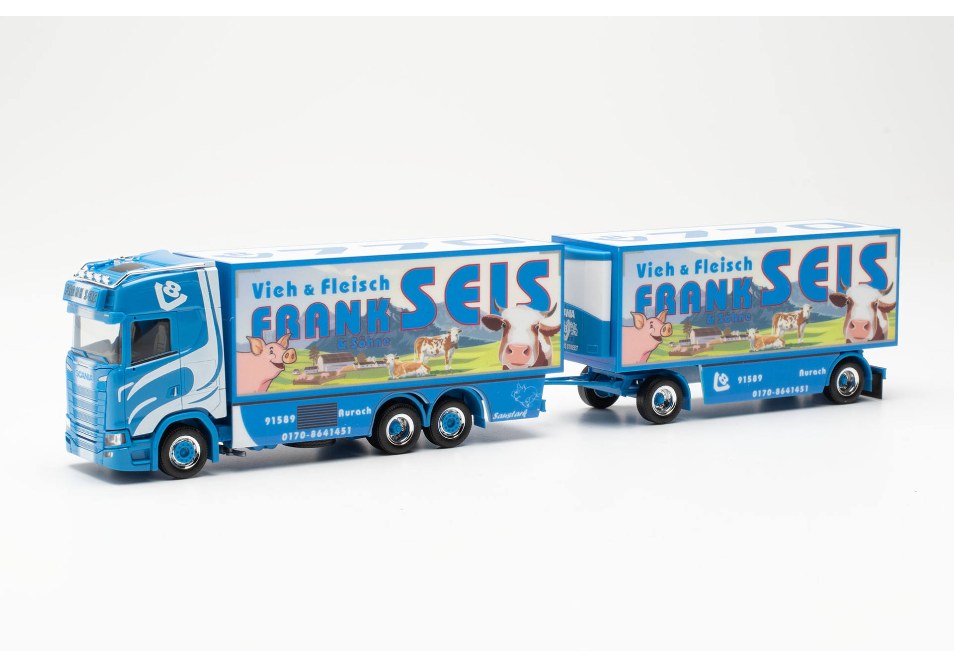Scania CS 20 HD Kühlkoffer-Hängerzug "Frank Seis" (Bayern/Aurach)