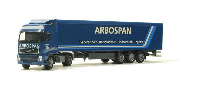 Volvo FH12 GL walking floor semitrailer "Arbospan"