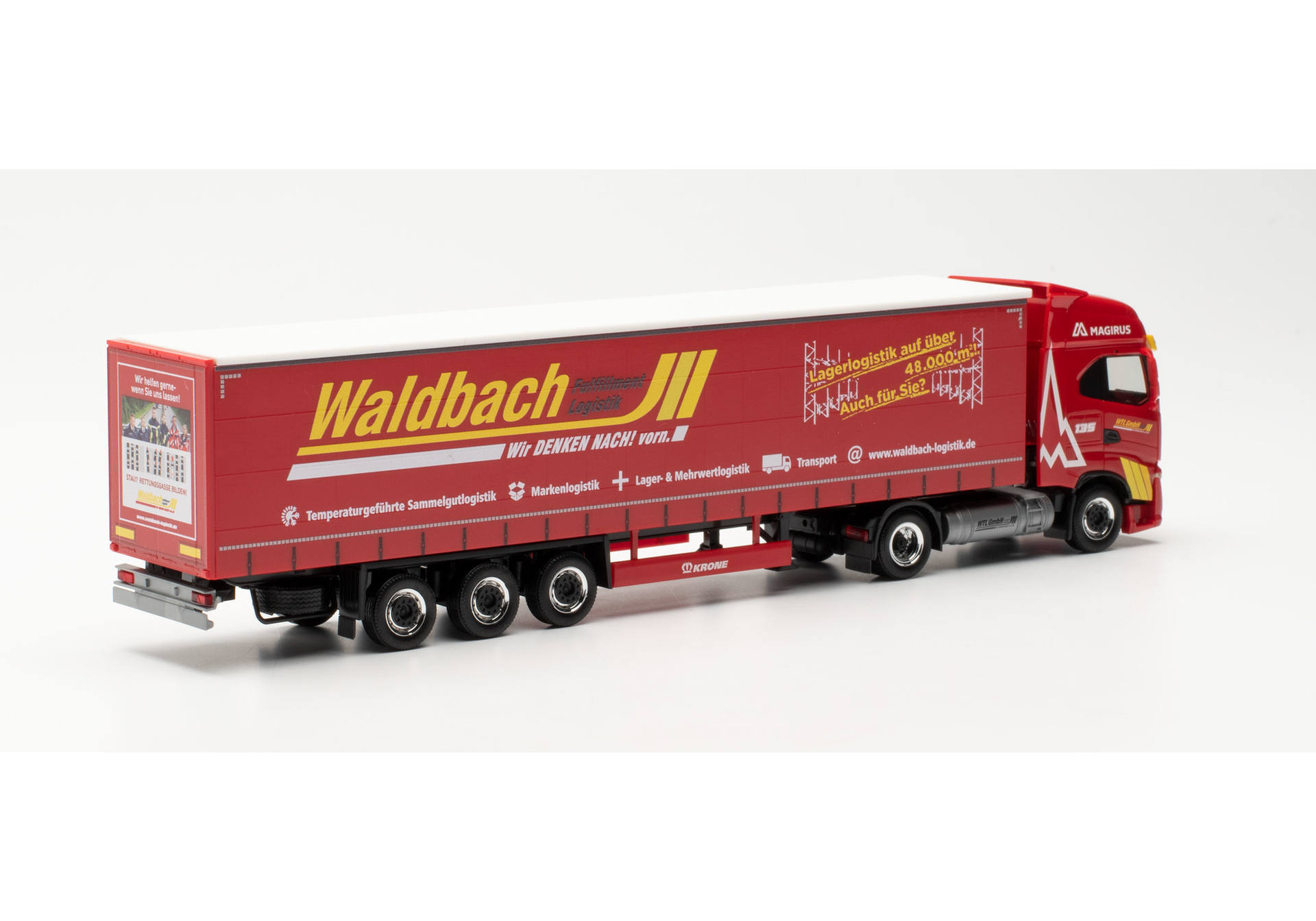 Iveco S-Way LNG Gardinenplanen-Sattelzug „Waldbach Logistik“