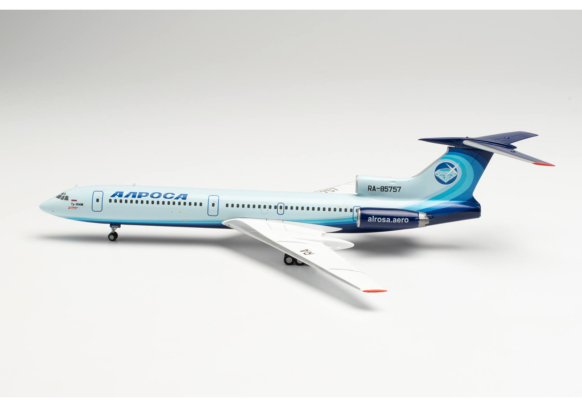 Alrosa Tupolev TU-154M - Last commercial TU-154 flight, October 28, 2020 – RA-85757