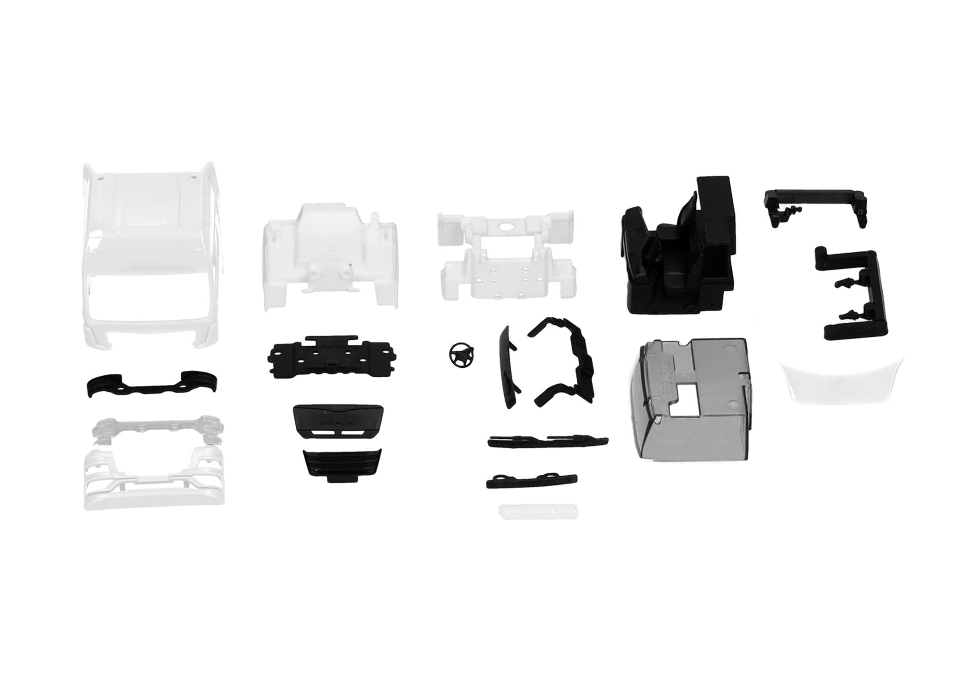 car, model kit, assembly parts, plastic pieces, disassembled