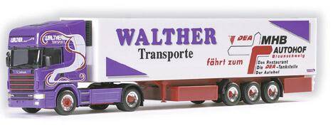 Scania 144 TL refrigeated box semitrailer "Walther"