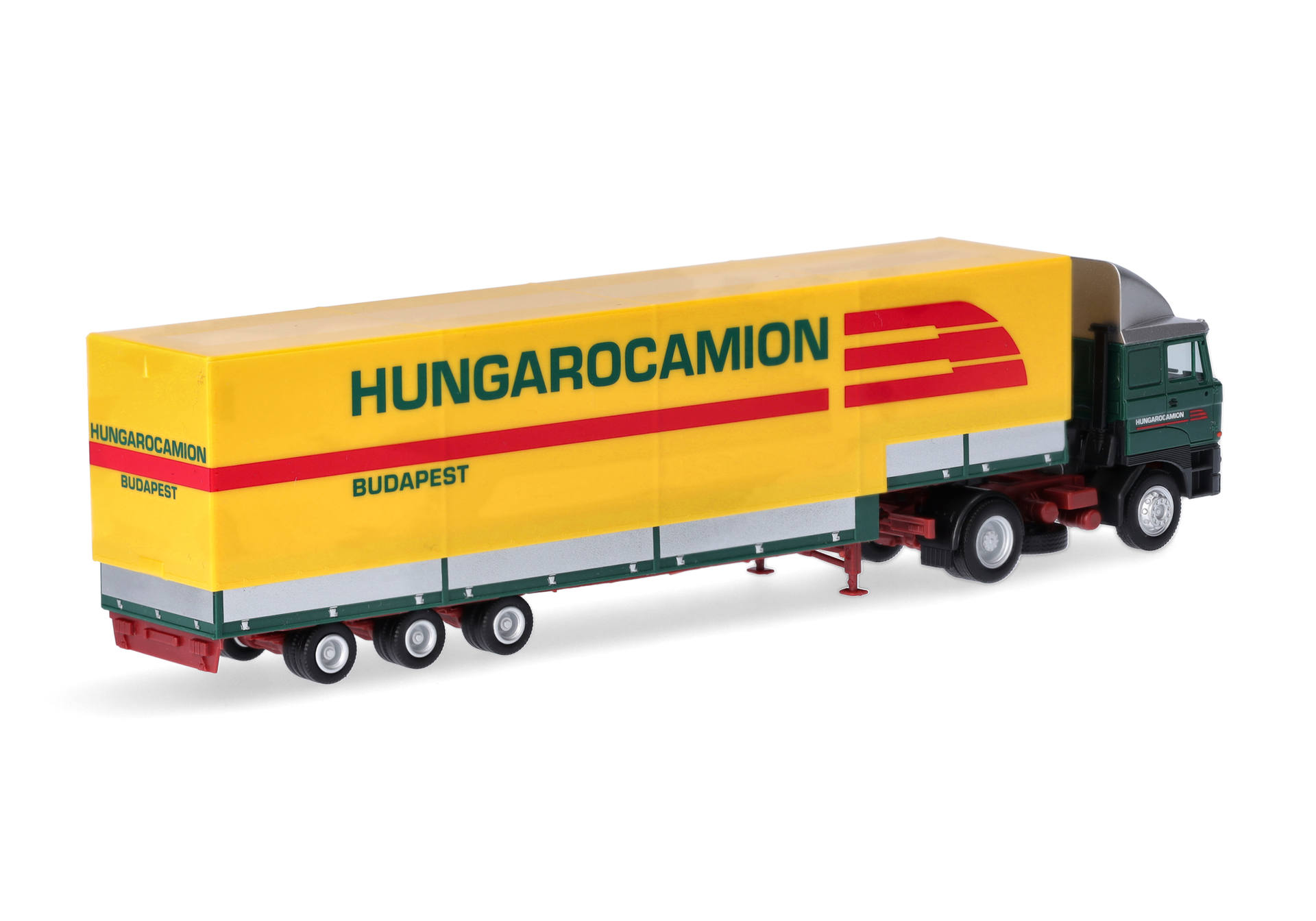 Rába volume canvas semitrailer truck "Hungarocamion" (Hungary/Budapest)