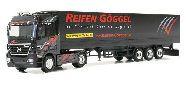 Mercedes-Benz Actros L canvas semitrailer "Goeggel"