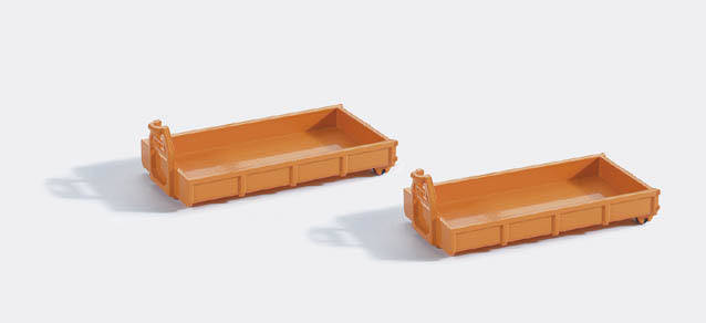 Containers (flat, 2 pieces)