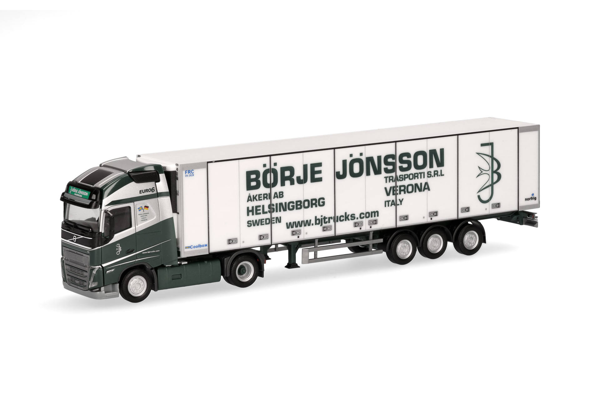 Volvo FH GL XL 2020 refrigerated box semitrailer "Börje Jönsson" (Sweden)
