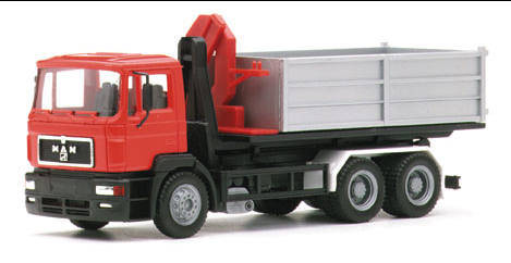 MAN F2000 roll -off ripper with Ladekran 3a