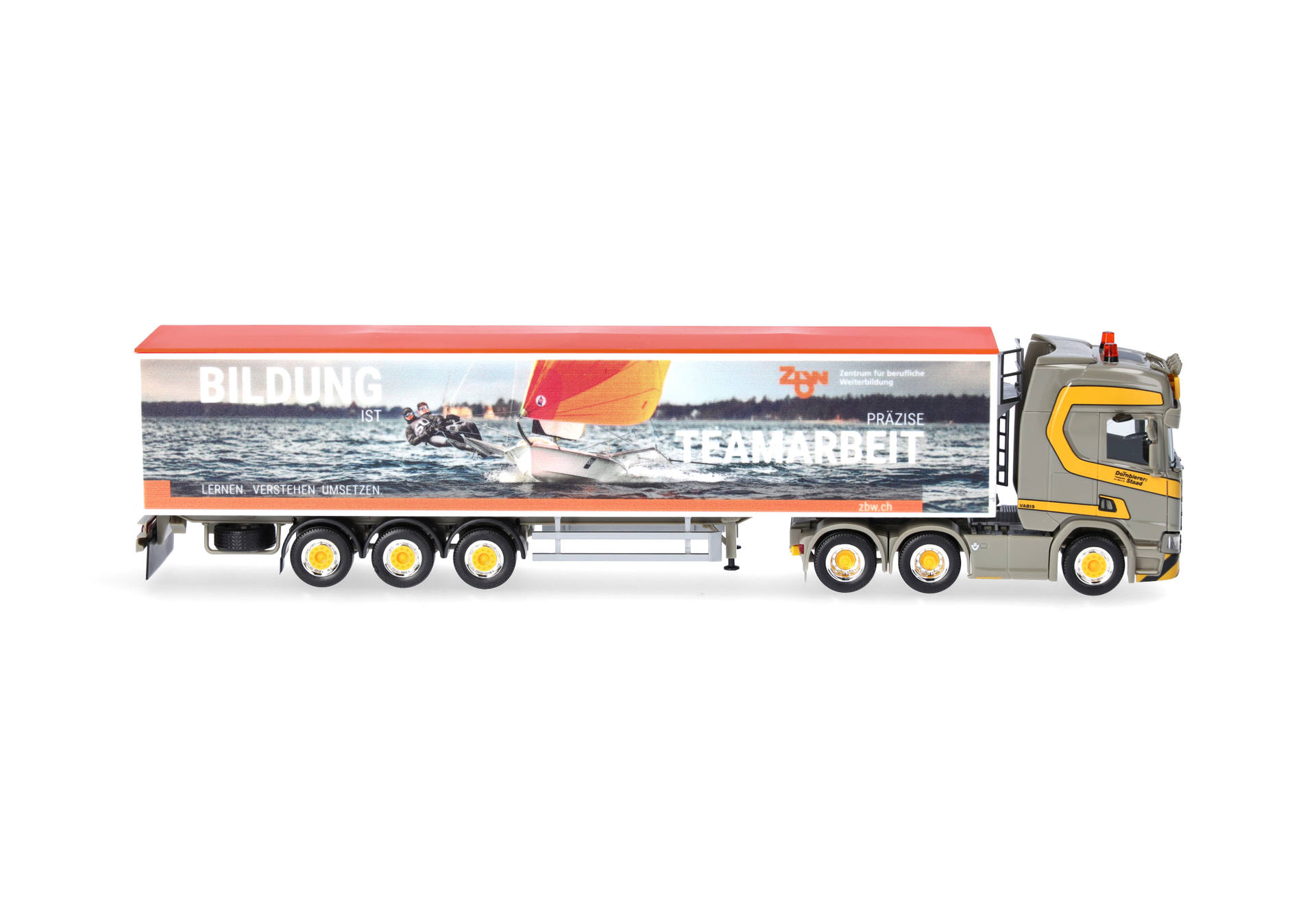 Scania CR 20 high roof walking-floor semitrailer "Dornbierer"