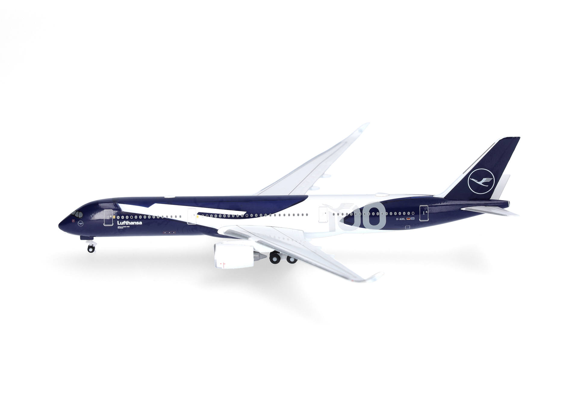 airplane, aircraft, jet, Lufthansa, blue-white