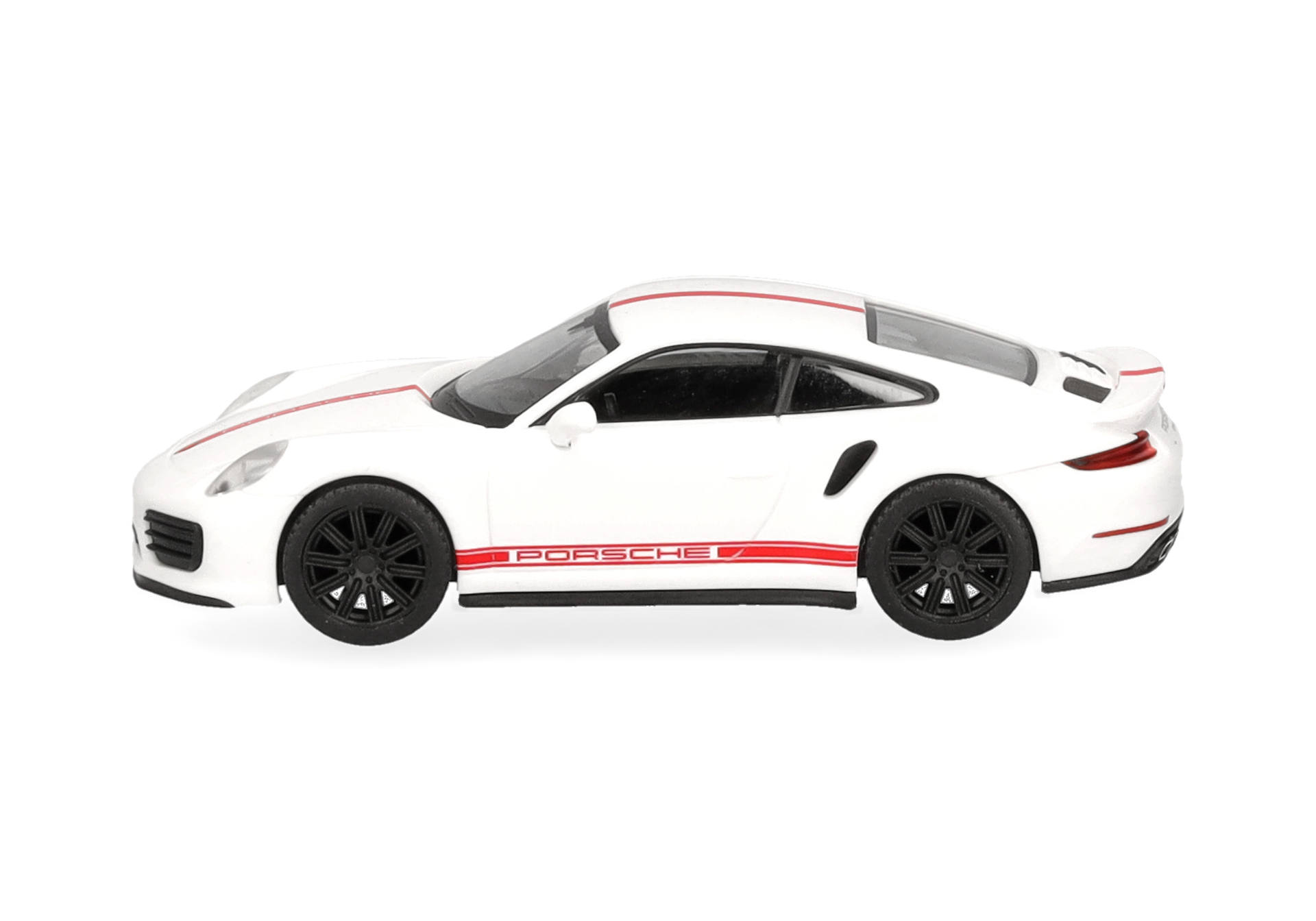 toy car, Porsche, white car, red stripe, race car