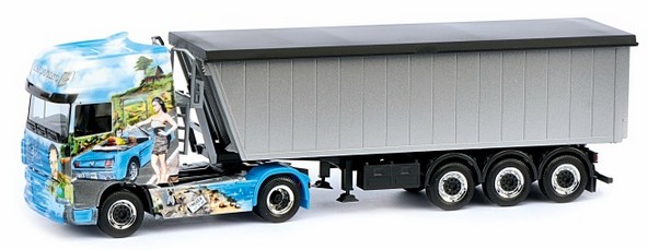 DAF XF 105 SSC Kempf Stöffel-Liner-Sattel train Tilt kinematics with movable tailgate 2A/3A