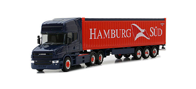 Scania conventional container semitrailer "Hamburg Süd"