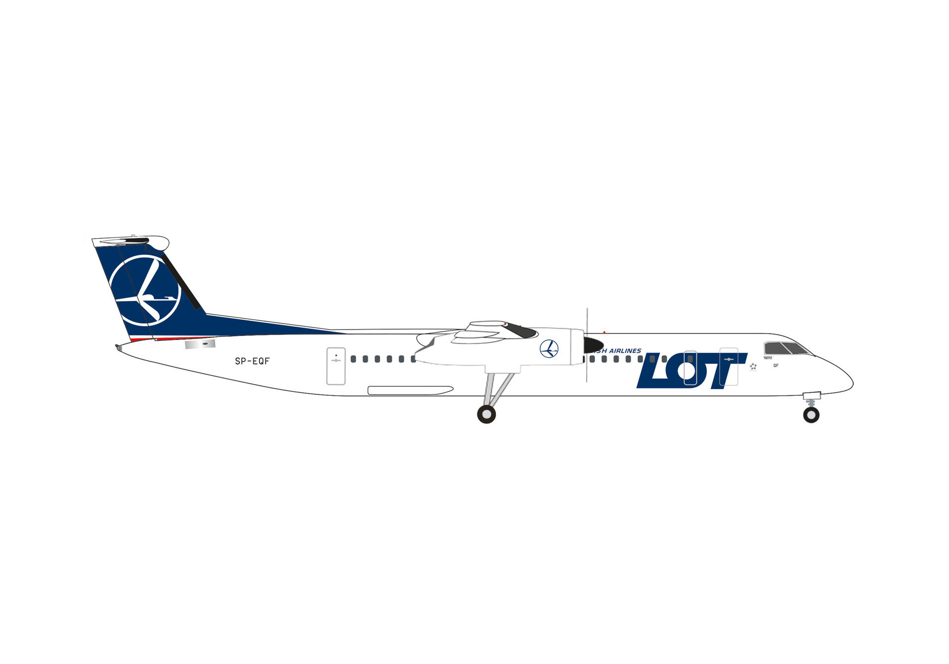 LOT Polish Airlines Bombardier Q400 - SP-EQF