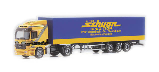 Mercedes-Benz Actros L box semitrailer "Schuon"