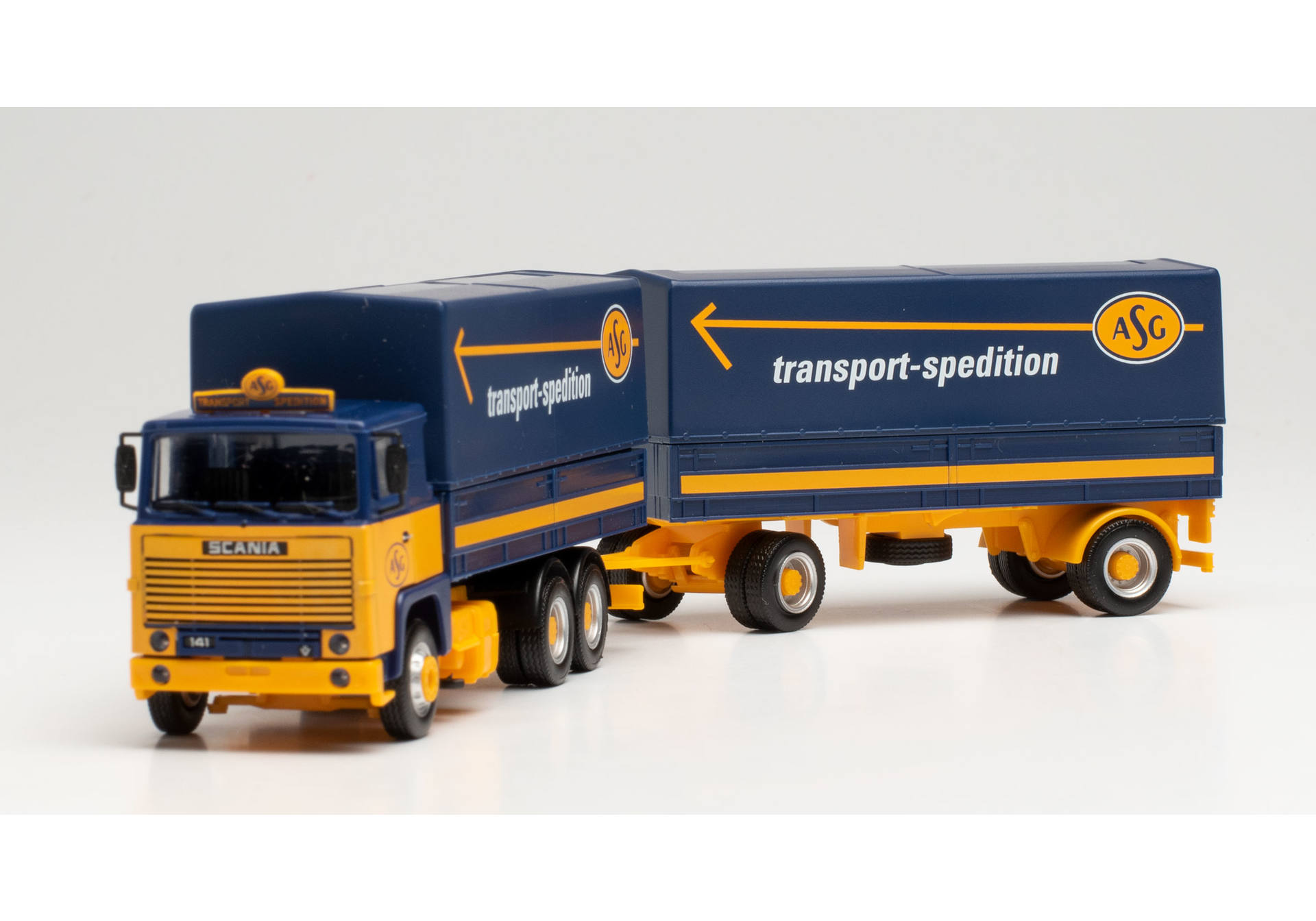Scania 141canvas trailer truck „ASG“