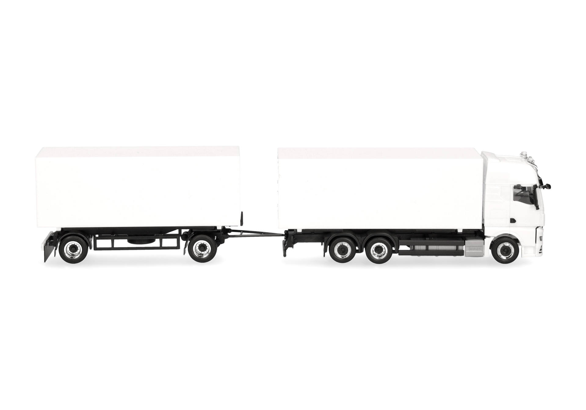 truck, tractor-trailer, semi-trailer, cargo, white