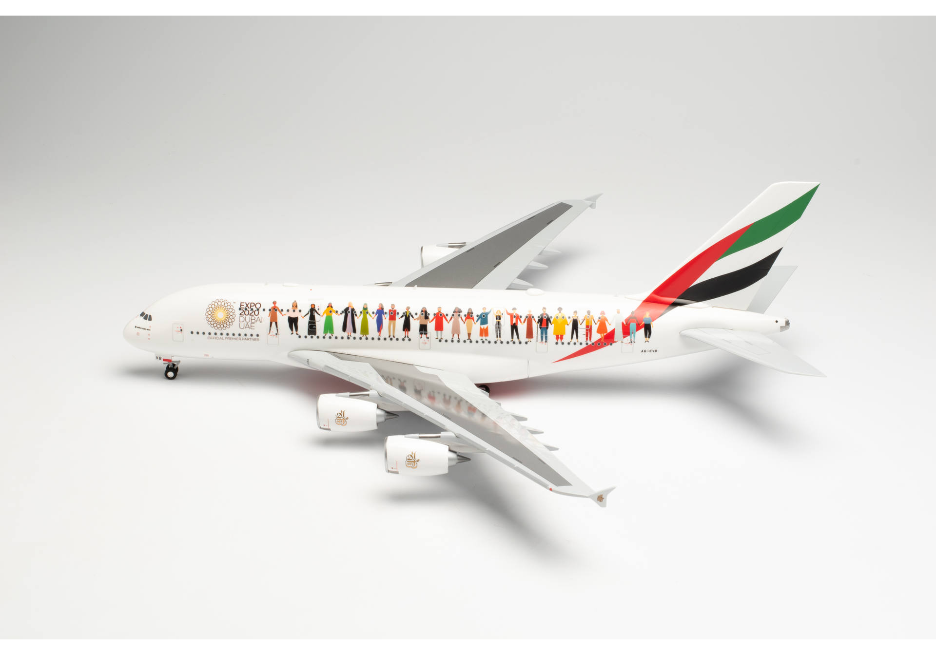 Emirates Airbus A380 “Year of Tolerance“ – A6-EVB