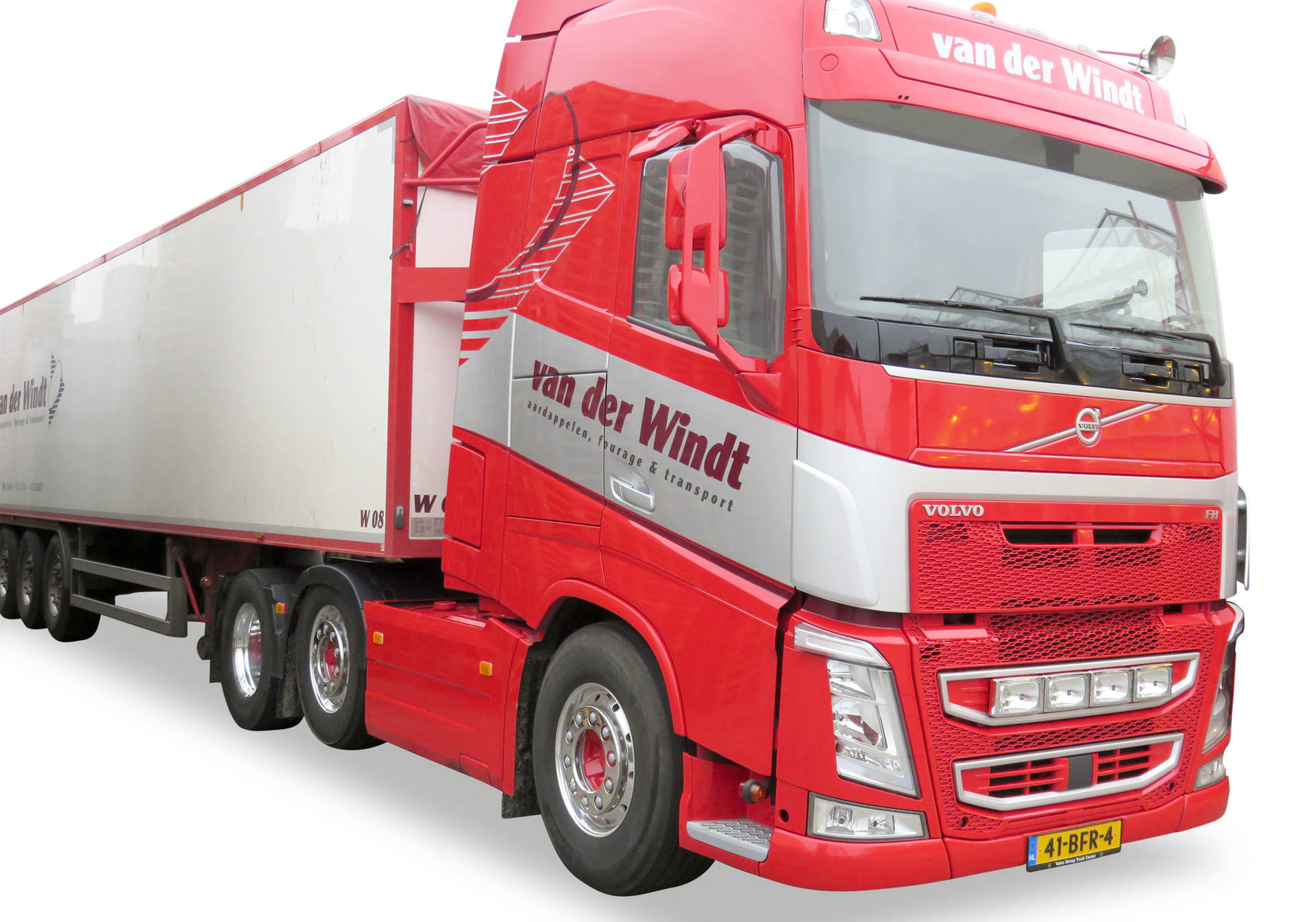 Volvo FH GL 6x2 potato semitrailer "Van der Windt"