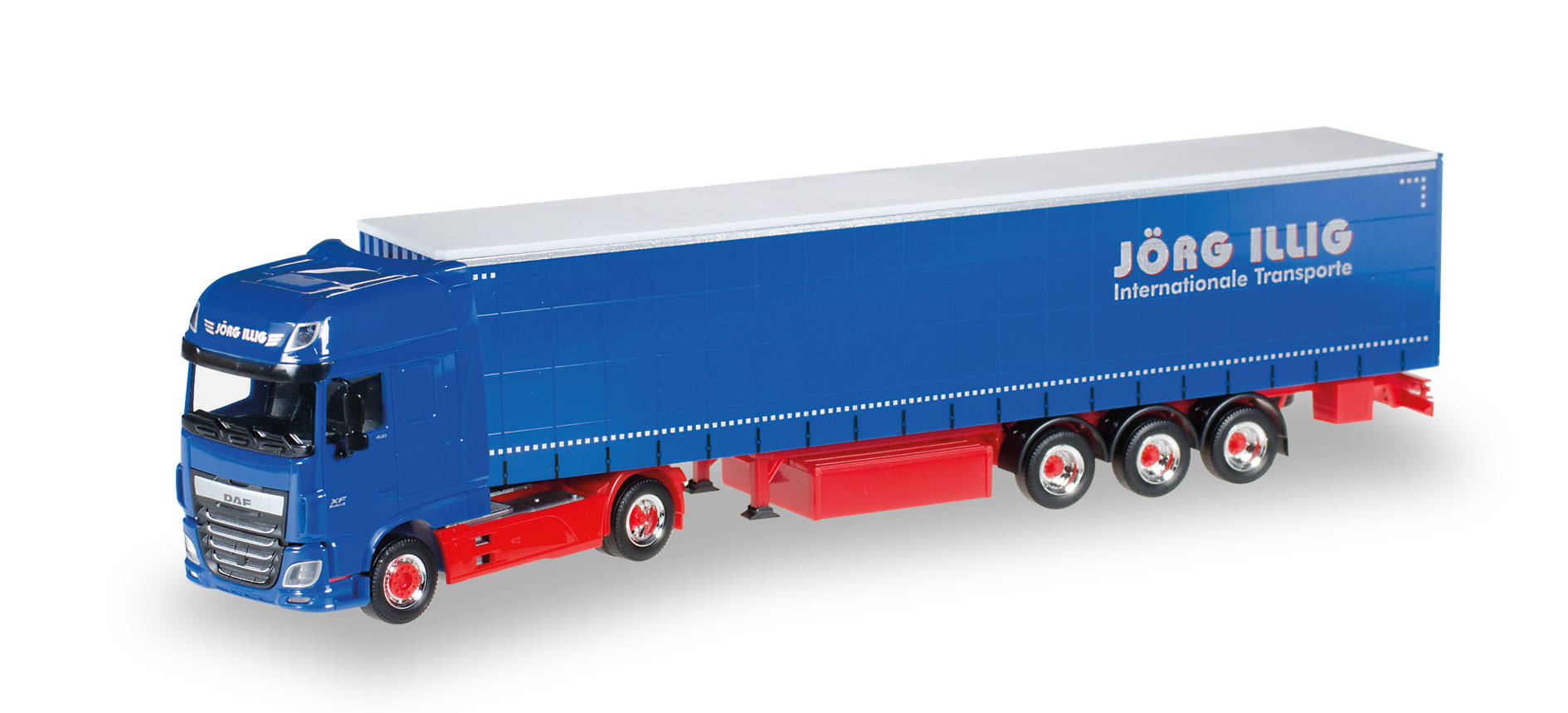 DAF XF Euro6 SSC curtain canvas semitrailer "Illig"