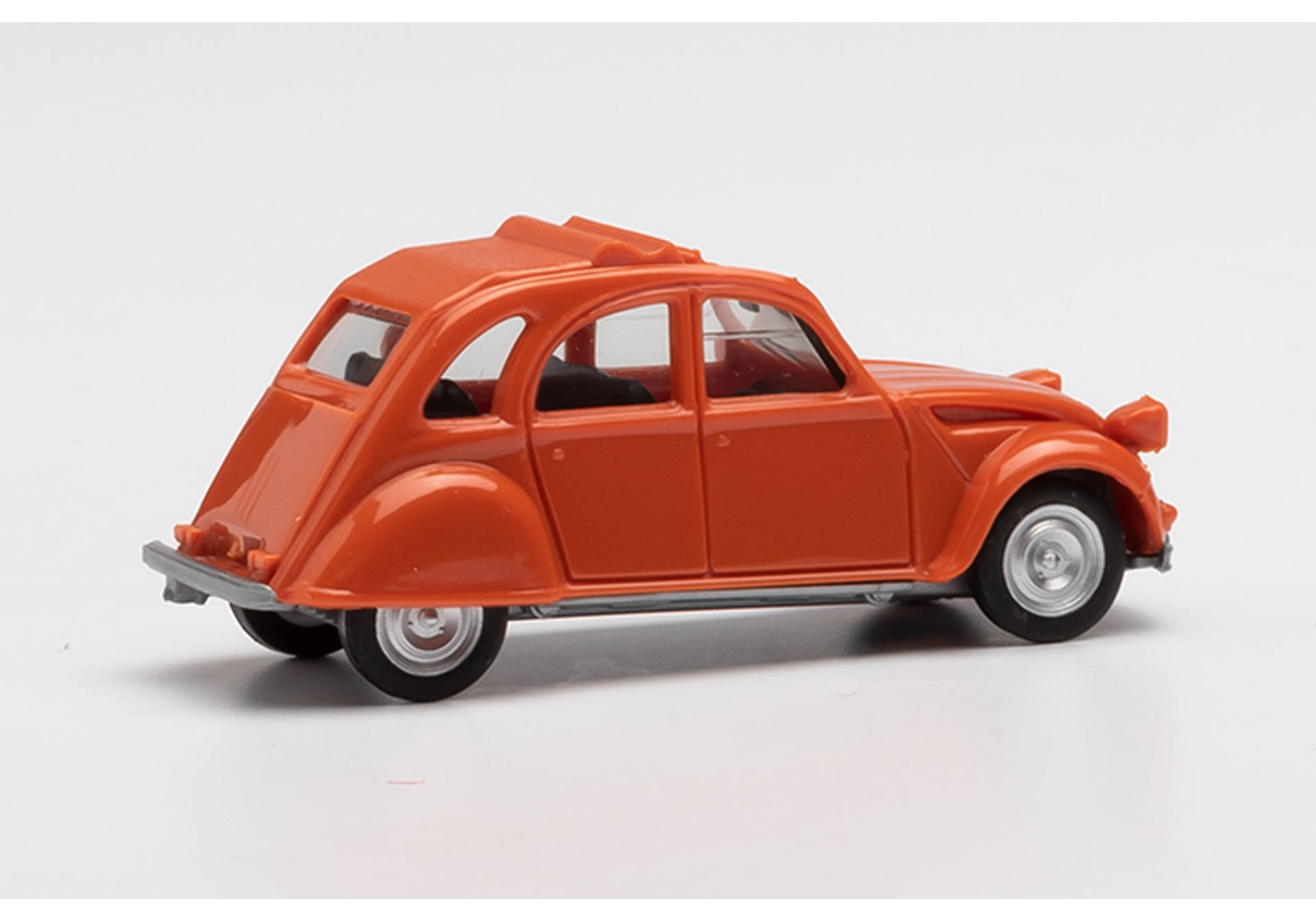 Citroën 2 CV, orange/red
